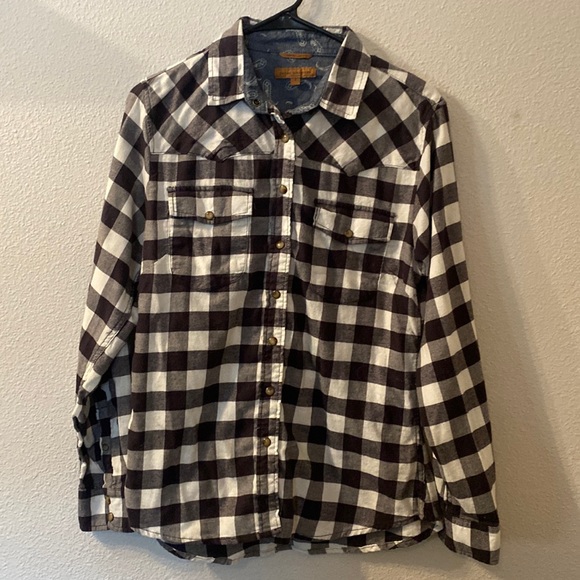 Jachs Girlfriend button down flannel size small - Picture 1 of 6